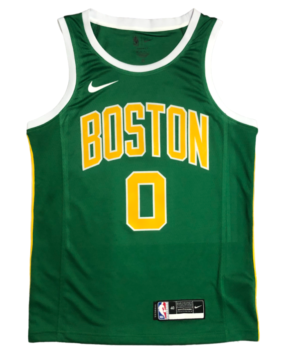 Regata NBA Boston Celtics Gold Authentic Tatum 0 - Verde