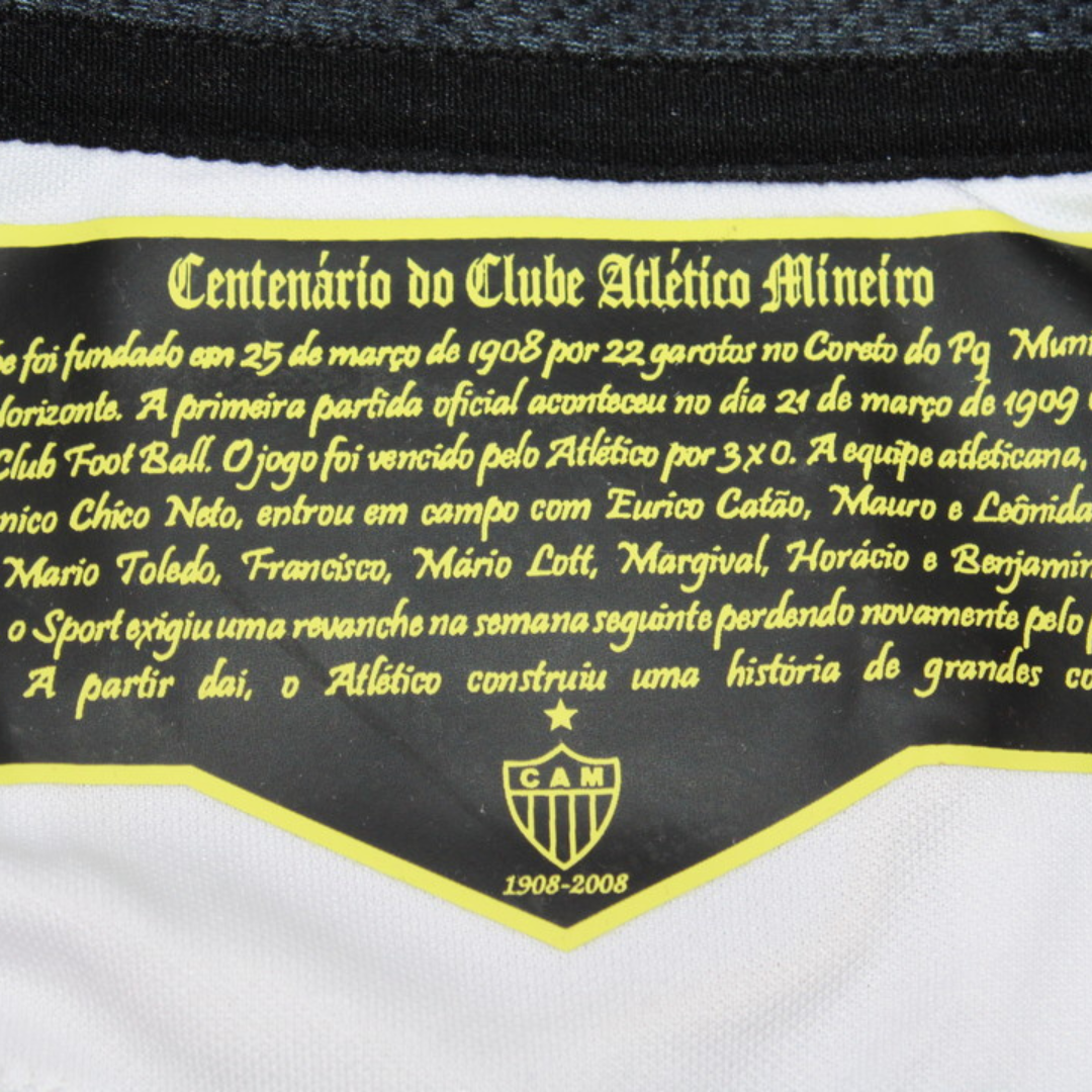 Camisa Atlético Mineiro Away 2008 - Versão Retrô "Pedro Henrique" Nº 10 - Imagem 13