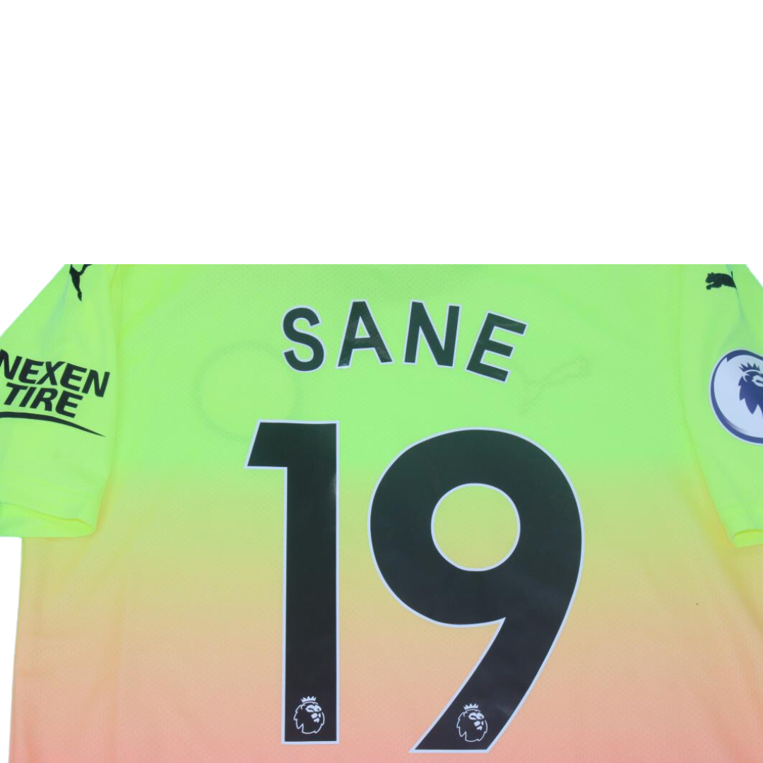 Camisa Manchester City Away 19/20 - Versão Retrô "Sane" Nº 19 - Imagem 13