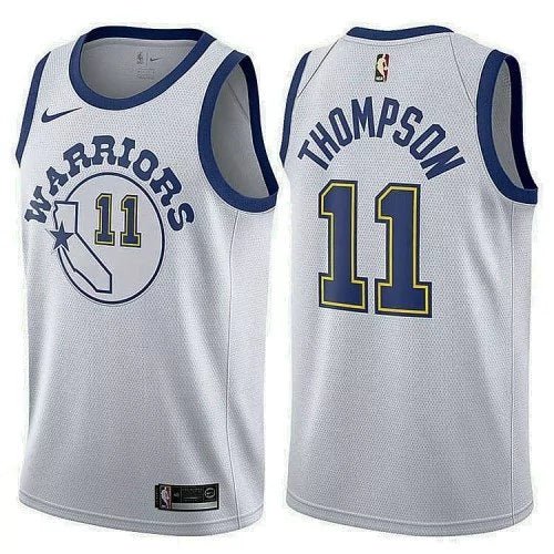 Regata NBA Golden State Warriors Classic Edition Authentic Thompson 11 - Branca