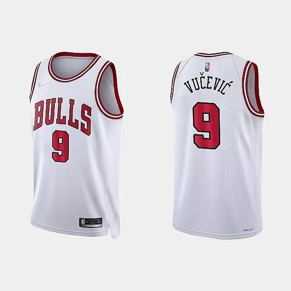 Regata NBA Chicago Bulls Edition 21-22 Authentic Vucevic 9 - Branca