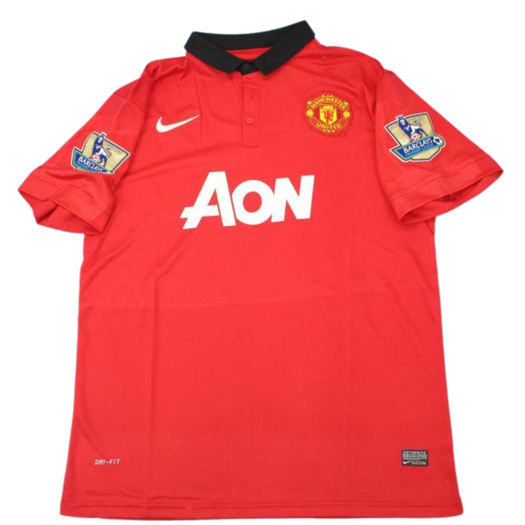 Camisa Manchester United Home 13/14 - Versão Retrô "Mata" Nº 8 - Imagem 2