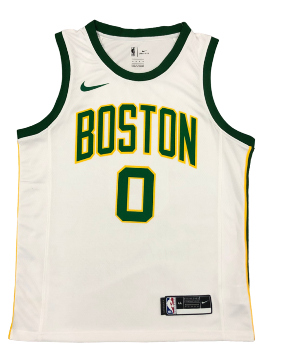 Regata NBA Boston Celtics Authentic Tatum 0 - Branca