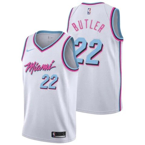 Regata NBA Miami Heat Authentic Butler 22 - Branca