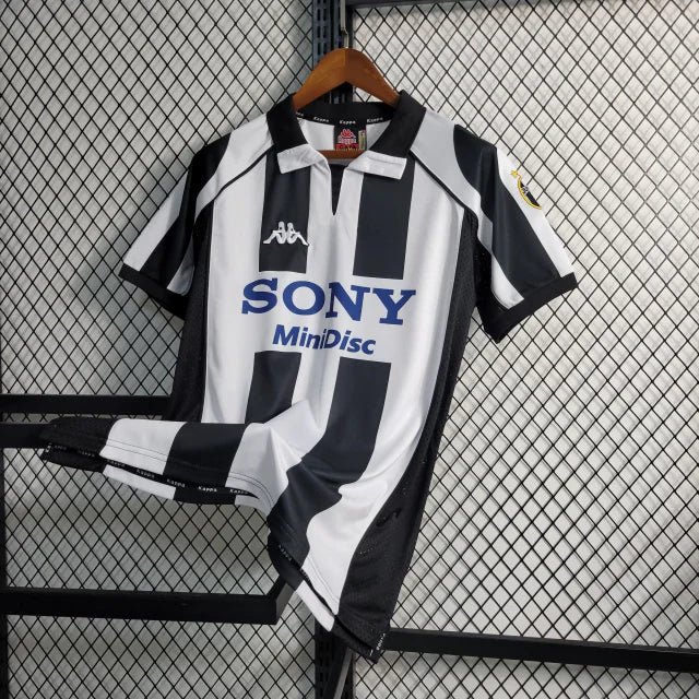 Camisa Retrô Juventus I 1997/98 Masculino Preto e Branco - Imagem 5