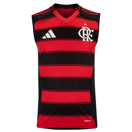 Camisa Regata Flamengo I 25 Masculina - Vermelho e preto