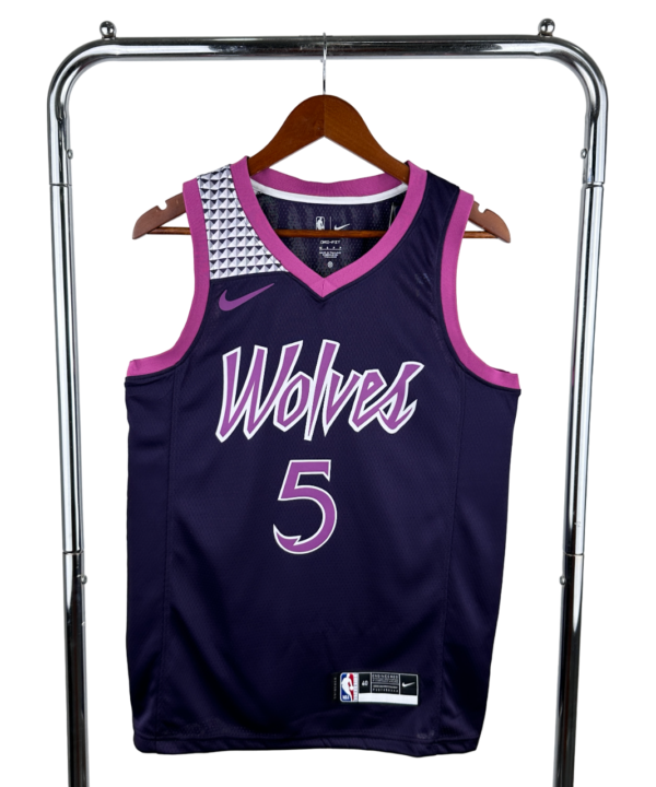 Regata NBA Minnesota Timberwolves Authentic Edwards 5 - Roxa