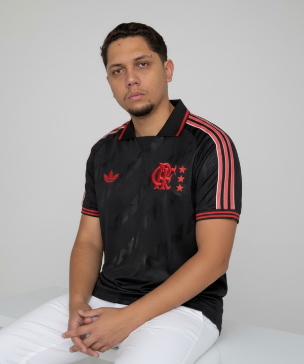 Camisa Flamengo Lifestyler 25/26 Masculina - Preto