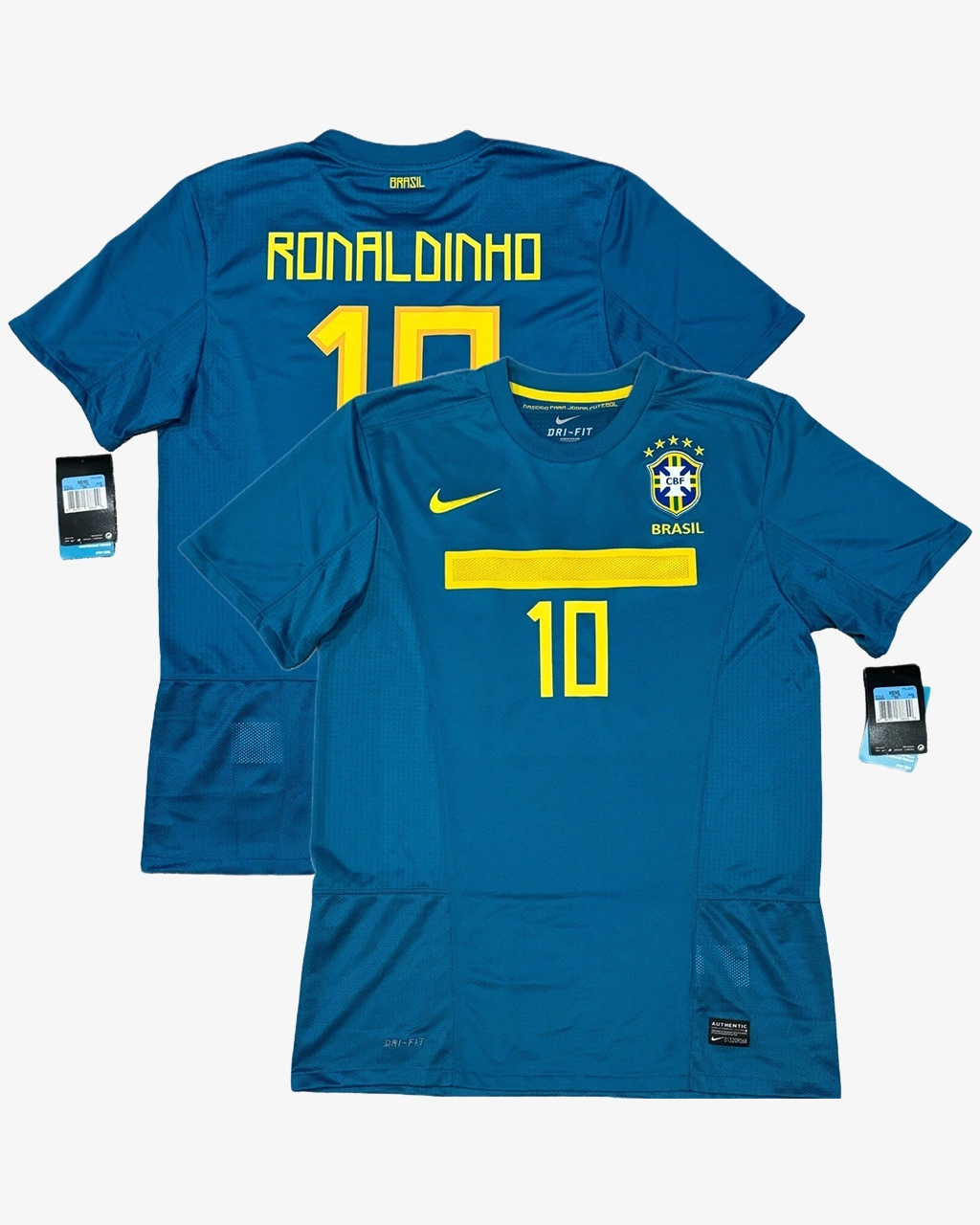 Camisa Seleção Brasileira 2011/12 Away Nº 10 Ronaldinho