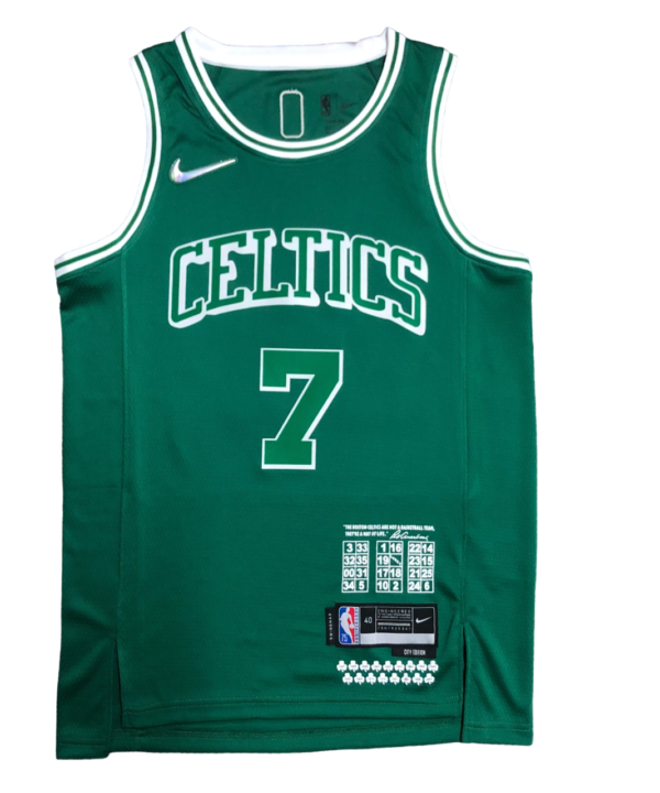 Regata NBA Boston Celtics City Edition Authentic Brown 7 - Verde