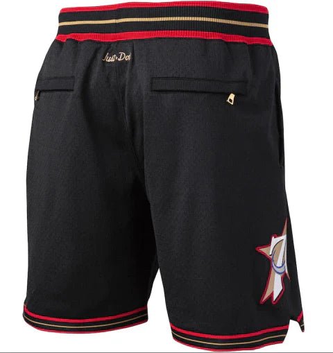 Bermuda NBA Philadelphia 76ers Retrô 2000/2001 Mitchell & Ness Authentic - Preta - Imagem 3