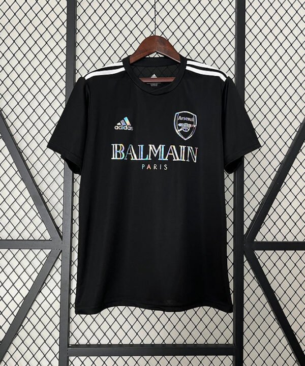 Camisa Arsenal 24/25 x Balmain - Preto