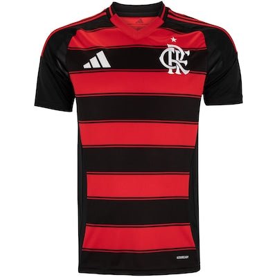 Camisa Flamengo I 2025 Torcedor Masculina - Vermelho+Preto