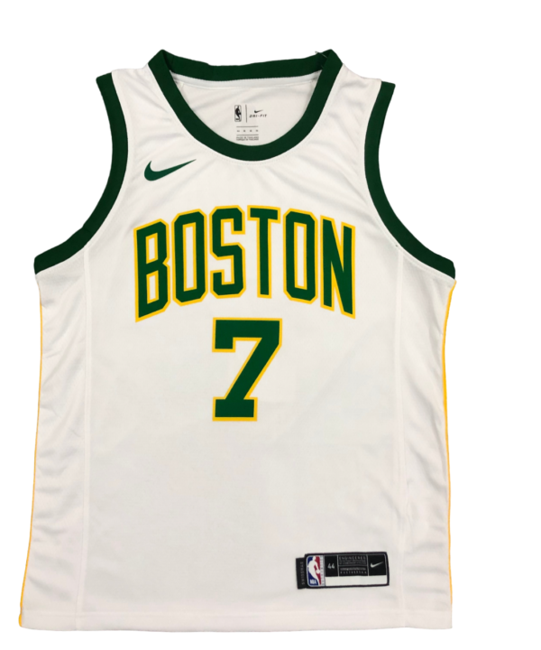 Regata NBA Boston Celtics Authentic Brown 7 - Branca