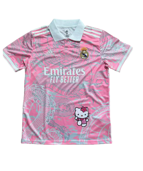 Camisa Real Madrid Hello Kitty 24/25 s/n° Torcedor Masculina - Rosa