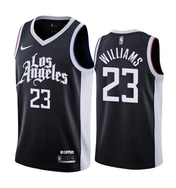 Regata NBA Los Angeles Clippers City 20/21 Edition Authentic Swingman Williams 23 - Preta