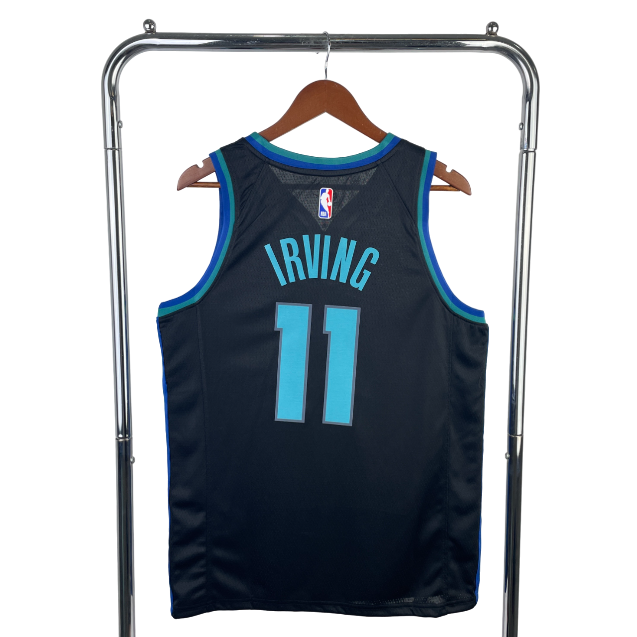 Regata NBA Dallas Mavericks City Edition Authentic Irving 11 - Preta - Imagem 2
