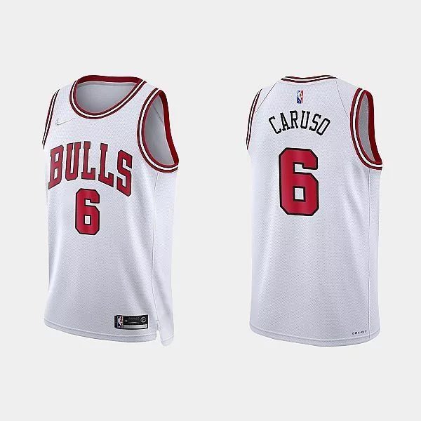 Regata NBA Chicago Bulls Edition 21-22 Authentic Caruso 6 - Branca