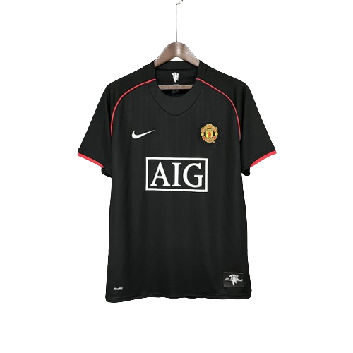 Camisa Retrô Manchester United III Third 2007/08 Masculino Preta