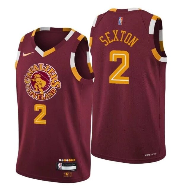 Regata NBA Cleveland Cavaliers 75ºaniversario Authentic Sexton 2 - Vermelha