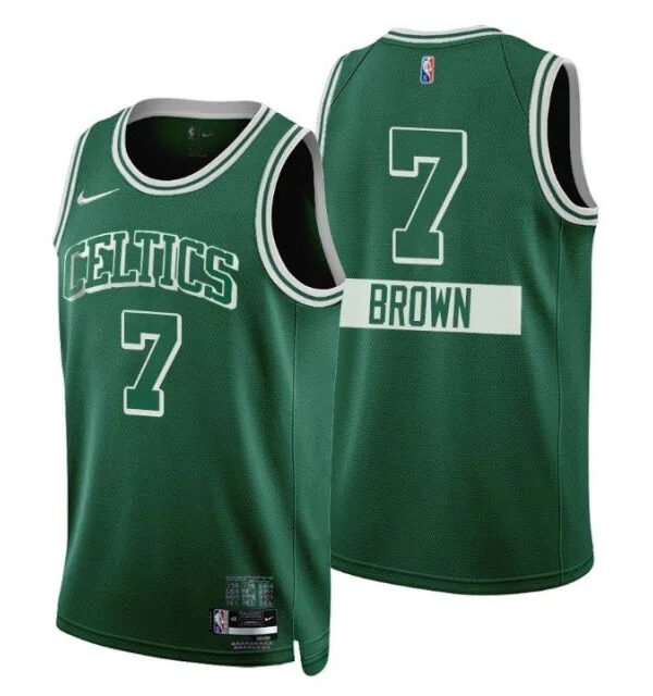 Regata NBA Boston Celtics 75ºaniversario Authentic Brown 7 - Verde