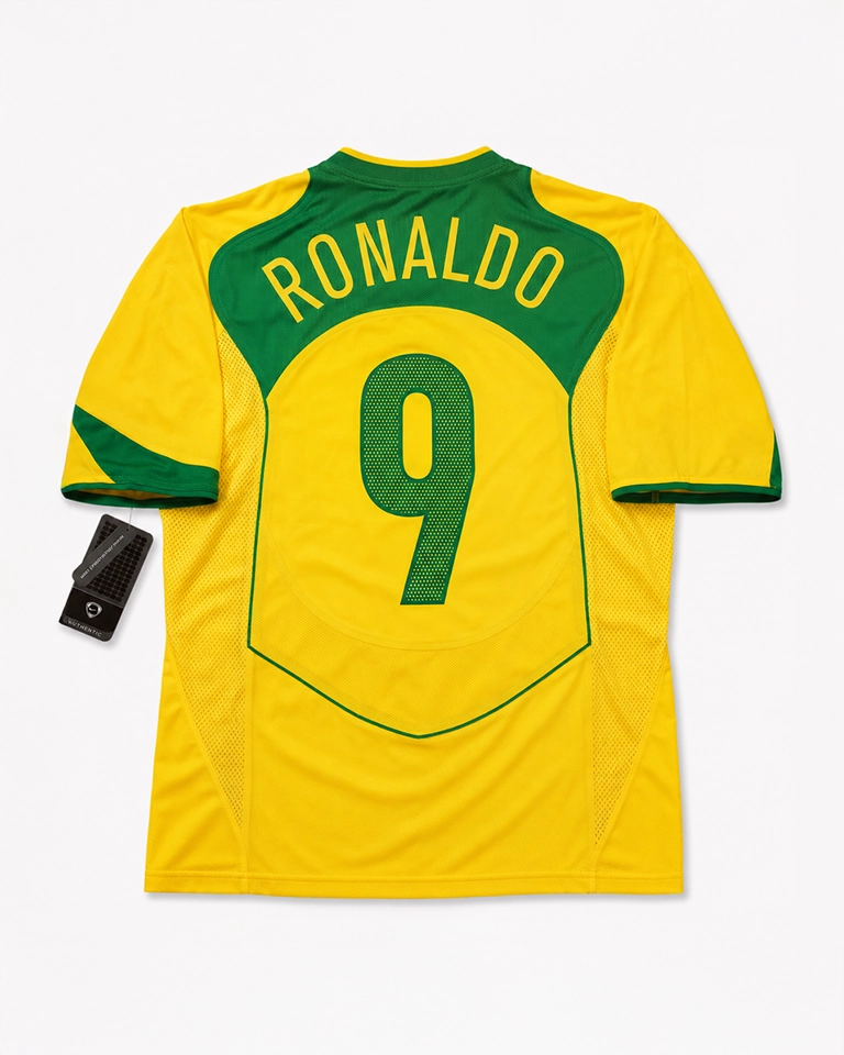 Camisa Seleção Brasileira 2004 Nº 9 Ronaldo Total 90 - Imagem 2
