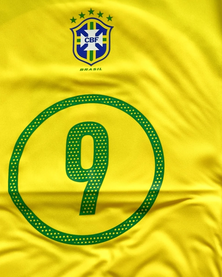 Camisa Seleção Brasileira 2004 Nº 9 Ronaldo Total 90 - Imagem 5
