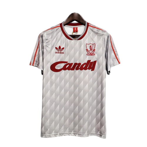 Camisa Liverpool Retrô 1989/1991 Cinza-