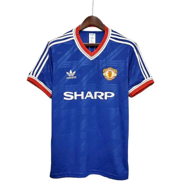 Camisa Manchester United Retrô 1986/1988 Azul -