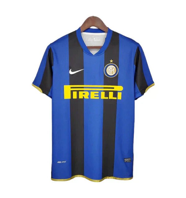 Camisa Inter de Milão Retrô 2008/2009 Azul e Preta -