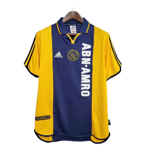 Camisa Ajax Retrô 2000/2001 Azul e Amarela -