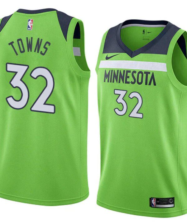 Regata NBA Minnesota Timberwolves Authentic Swingman Towns 32 - Verde