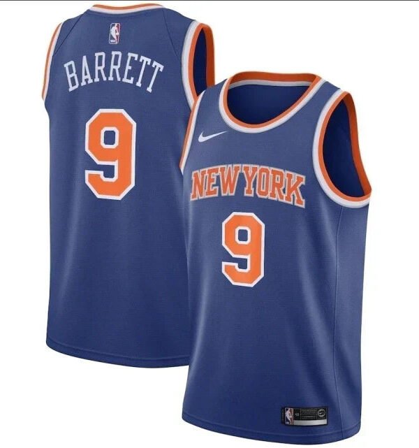 Regata NBA New York Knicks Authentic Barrett 9 - Azul