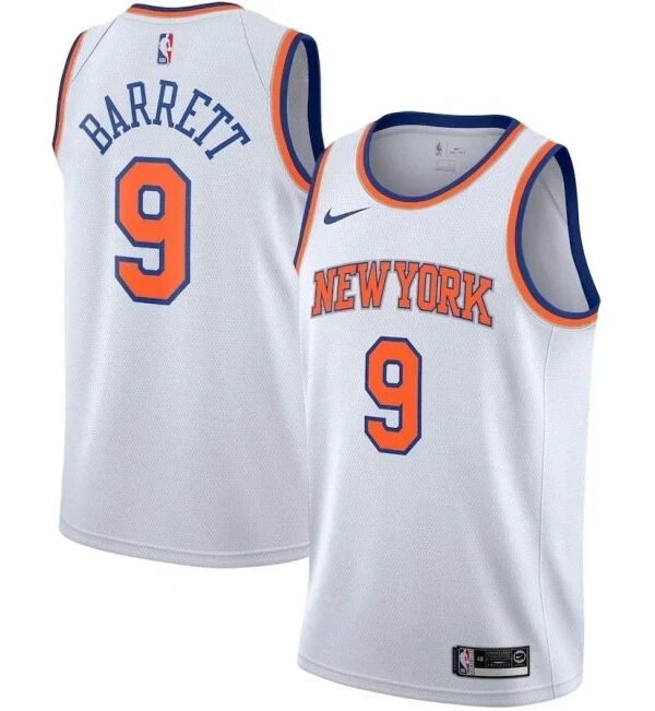 Regata NBA New York Knicks Authentic Barrett 9 - Branca