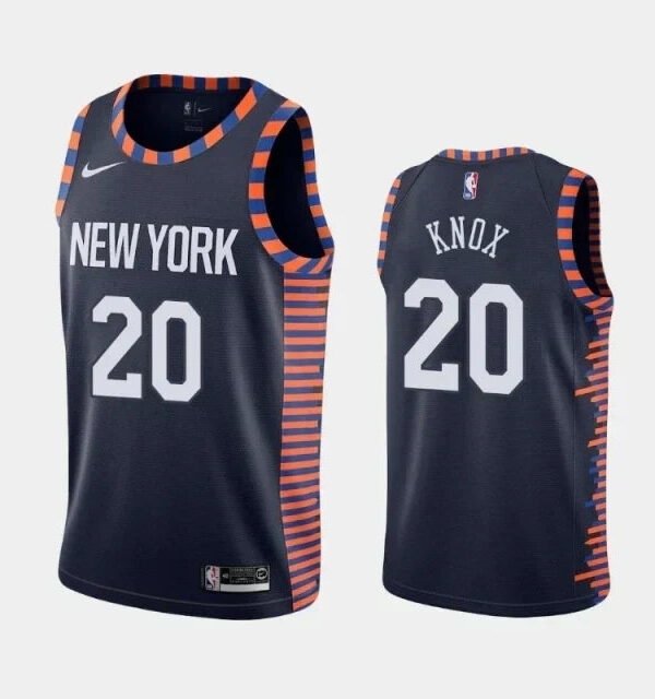 Regata NBA New York Knicks Authentic Knox 20 - Preta