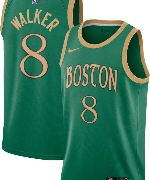 Regata NBA Boston Celtics Authentic Walker 8 - Verde e Dourada