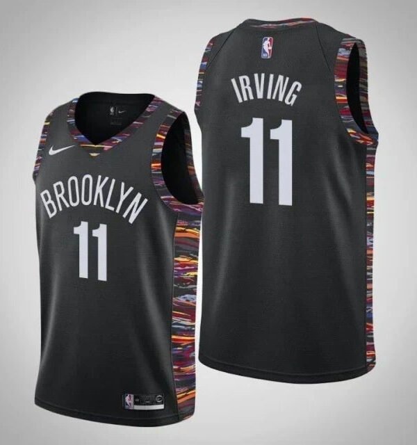 Regata NBA Brooklyn Nets Edition 18/19 Authentic Irving 11 - Preta