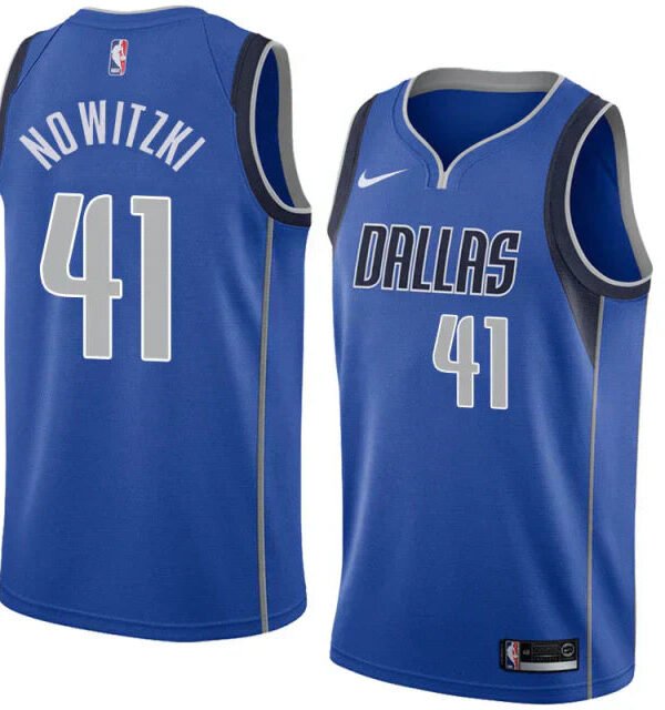 Regata NBA Dallas Mavericks Authentic Swingman Nowitzki 41 - Azul