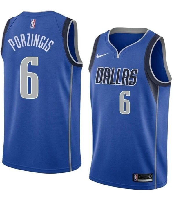 Regata NBA Dallas Mavericks Authentic Swingman Porzingis 6 - Azul