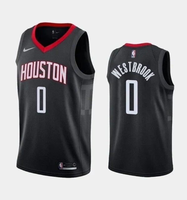 Regata NBA Houston Rockets Authentic Swingman Westbrook 0 - Preta