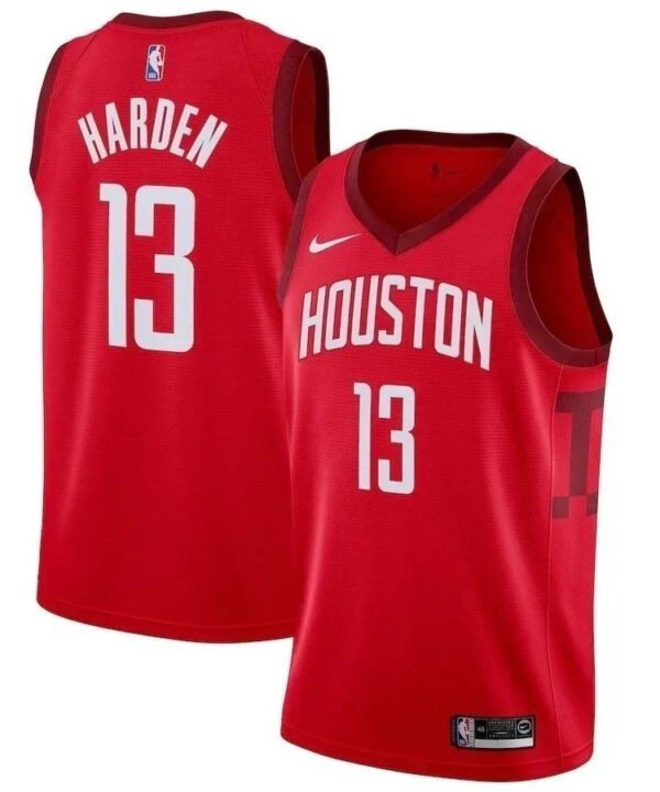 Regata NBA Houston Rockets Authentic Swingman Harden 13 - Vermelha