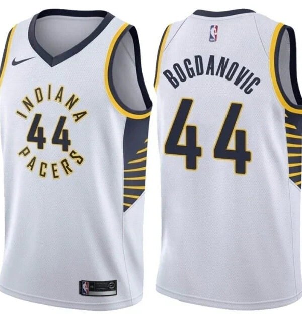 Regata NBA Indiana Pacers Swingman Authentic Bogdanovic 44 - Branca