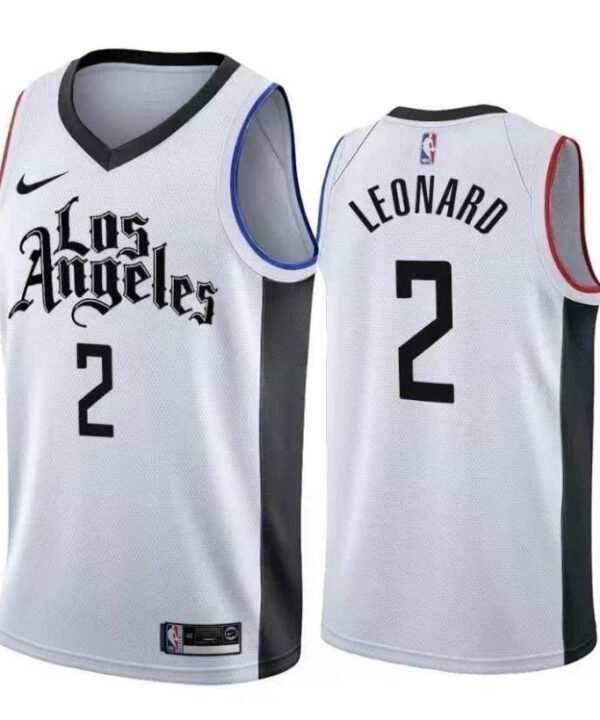 Regata NBA Los Angeles Clippers City Edition Authentic Swingman Leonard 2 - Branca