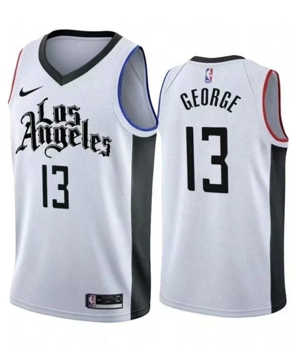 Regata NBA Los Angeles Clippers City Edition Authentic Swingman George 13 - Branca