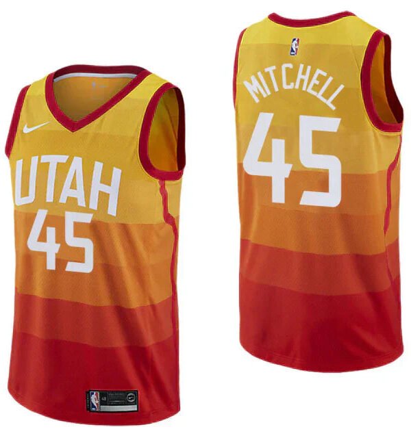 Regata NBA Utah Jazz City Edition 18/19 Authentic Mitchell 45