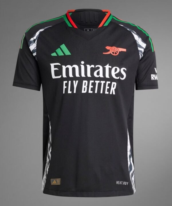 Camisa Arsenal Away 24/25 s/n° Torcedor Masculina - Preta