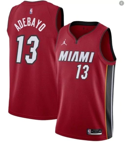 Regata NBA Miami Heat Edition 20/21 Authentic Adebayo 13 - Vermelha