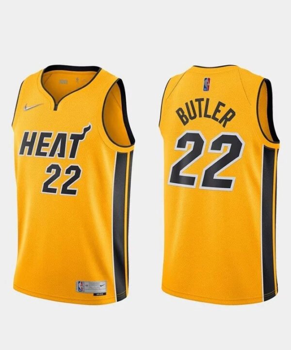 Regata NBA Miami Heat Edition 20/21 Authentic Butler 22 - Amarela