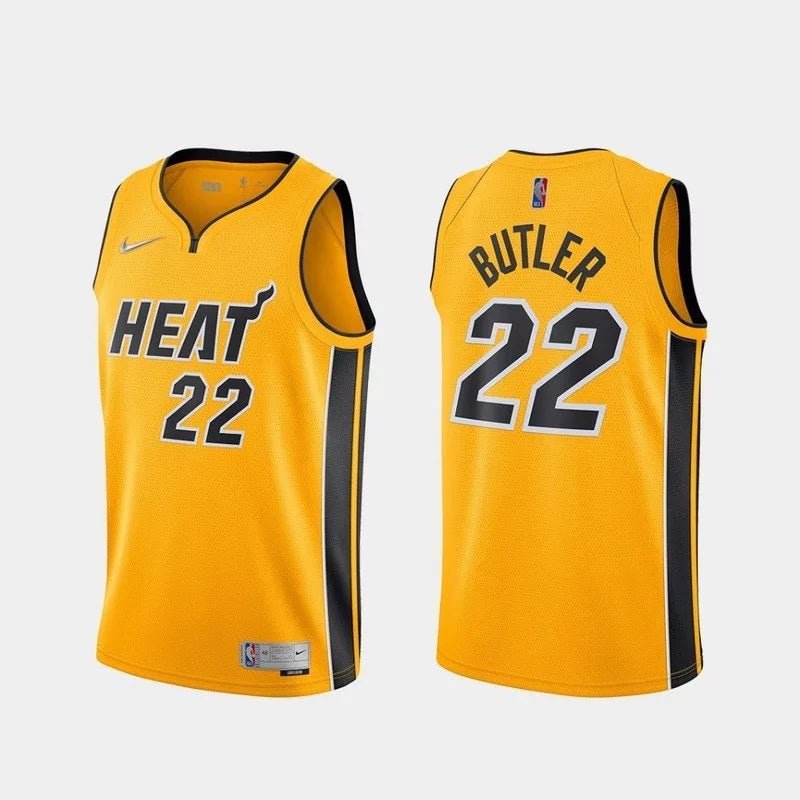 Regata NBA Miami Heat Edition 20/21 Authentic Butler 22 - Amarela