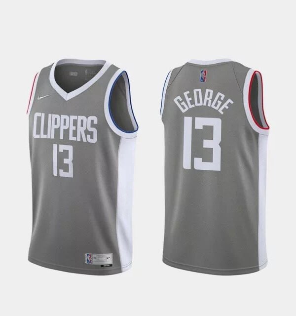 Regata NBA Los Angeles Clippers City 20/21 Edition Authentic Swingman George 13 - Cinza